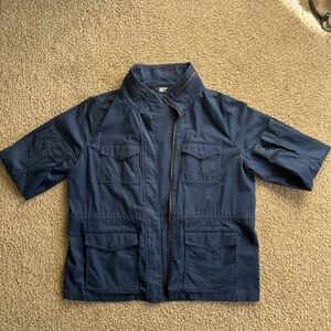 Lands' End Dark Blue Military Field Jacket